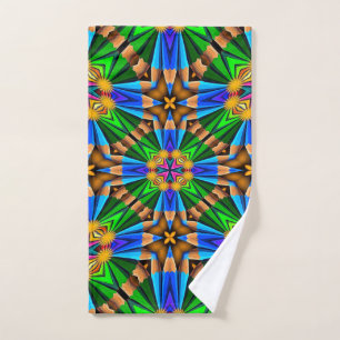 Unique Abstract Flowers Pattern Hand Towel
