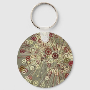 UNIQUE ABSTRACT KEYCHAIN