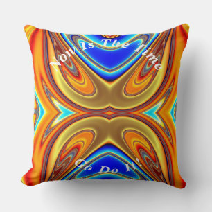 Unique Abstract Marble Liquified  Cushion