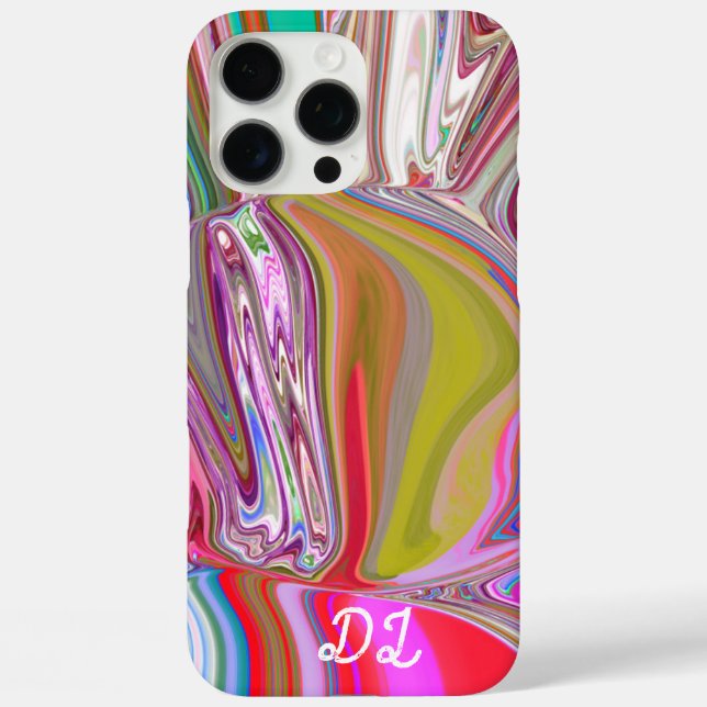 Unique Abstract Marbled Liquified & Colourful Case-Mate iPhone Case (Back)