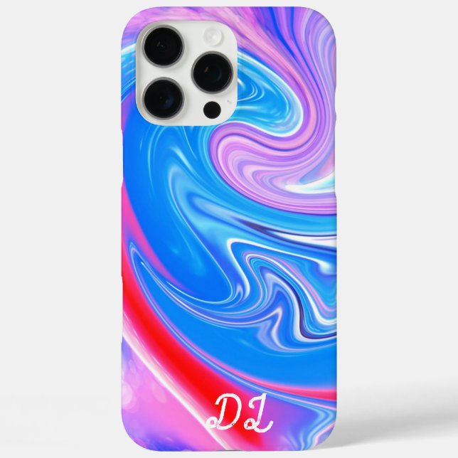 Unique Abstract Marbled Liquified & Colourful Case-Mate iPhone Case (Back)