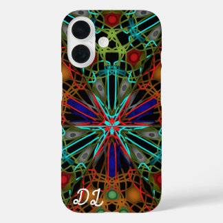 Unique Abstract Marbled Liquified & Colourful iPhone 16 Case