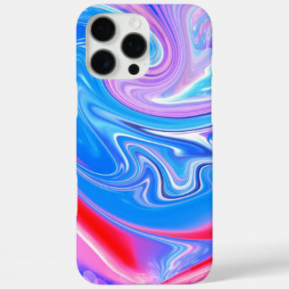 Unique Abstract Marbled Liquified & Colourful iPhone 16 Pro Max Case