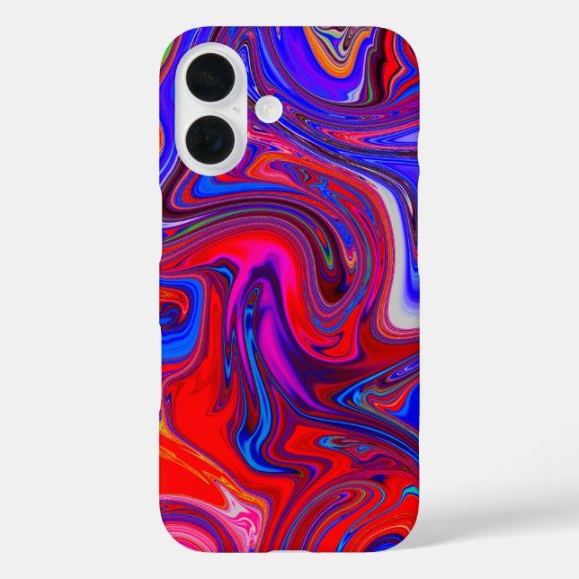 Unique Abstract Marbled Liquified & Colourful Case-Mate iPhone Case (Back)