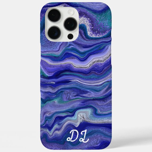 Unique Abstract Marbled Liquified  Oil Paint  Case-Mate iPhone Case (Back)