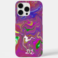 Unique Abstract Marbled Liquified  Oil Paint 