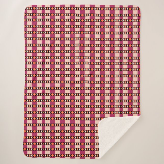 Unique Abstract Pattern Sherpa Blanket (Front)