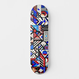 Unique Abstract Urban Street Art Wide Skateboard