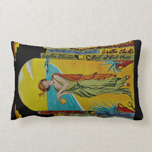 Unique Agatha Christie Art Deco Pillow