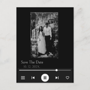 Unique Album Cover Music Song Viral Save the Date  Postcard