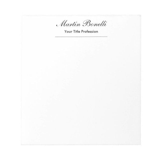 Unique amazing professional design calligraphy notepad (Front)