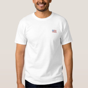 Unique American flag t shirt - dotted USA flag