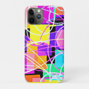 Unique And Colourful Neon Patterns Art iPhone 11 Pro Case