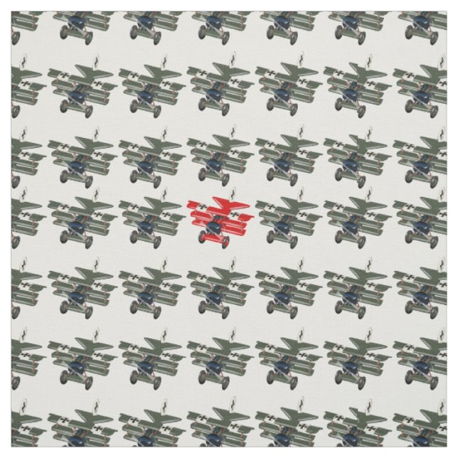 "Unique and different" concept with cartoon retro  Fabric (Swatch)