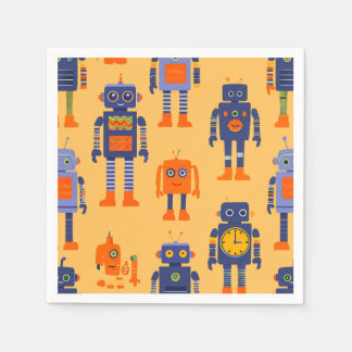 unique and fun robot. napkin