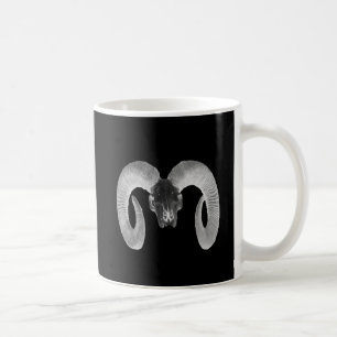 unique and handmade  goat skull coffee mug