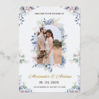 Unique and simple wedding invitation 