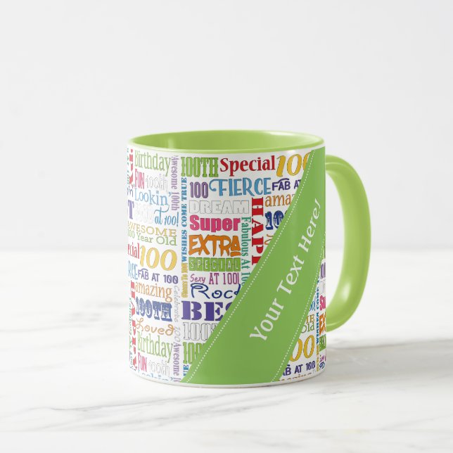 Unique And Special 100th Birthday Party Gifts Mug (Front Right)