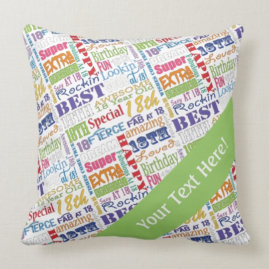 Unique And Special 18th Birthday Party Gifts Cushion