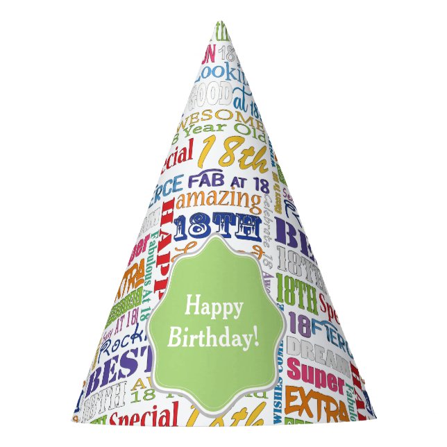 Unique And Special 18th Birthday Party Gifts Hat (Front)