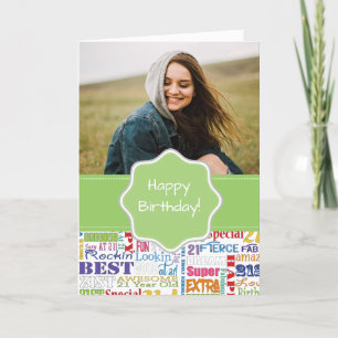 Unique And Special 21st Birthday Party Gifts Card