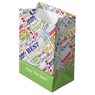 Unique And Special 21st Birthday Party Gifts Medium Gift Bag