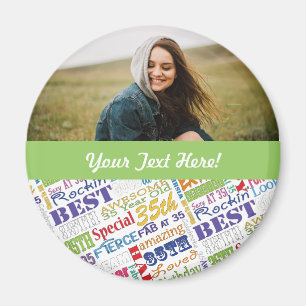 Unique And Special 35th Birthday Party Gifts Magnet