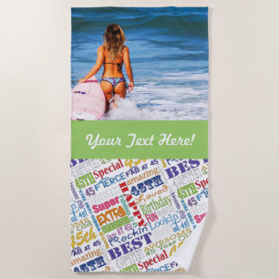 Unique And Special 45th Birthday Party Gifts Beach Towel