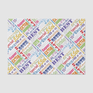 Unique And Special 55th Birthday Party Gifts Tissue Paper