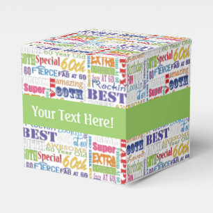 Unique And Special 60th Birthday Party Gifts Favour Box