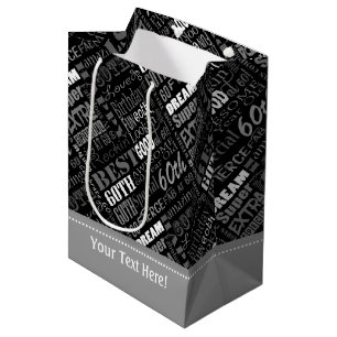 Unique And Special 60th Birthday Party Gifts Medium Gift Bag