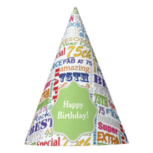 Unique And Special 75th Birthday Party Gifts Hat
