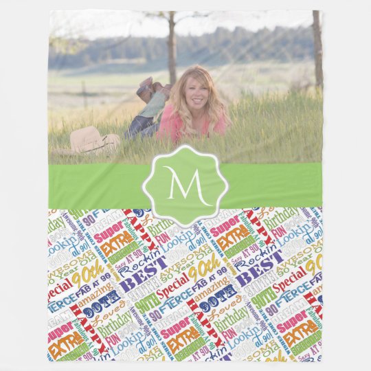 Unique And Special 90th Birthday Party Gifts Fleece Blanket