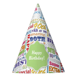 Unique And Special 90th Birthday Party Gifts Party Hat