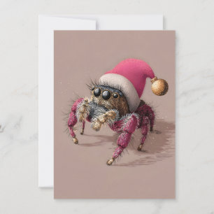 Unique and Unusual Christmas Cards jumping spider