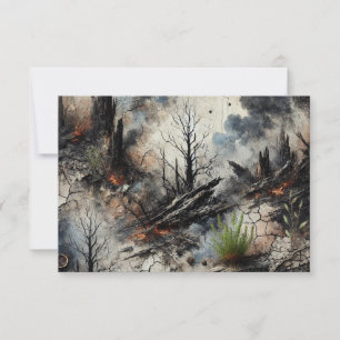 Unique Art-Inspired Thank You Card