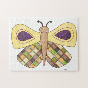 Unique Art Puzzle - Butterfly #3 - Erin Brie Art