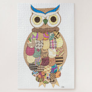 Unique Art Puzzle - Large Owl #1 
