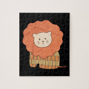 Unique Art Puzzle - Lion #2 - Erin Brie Art