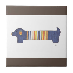 Unique Art Tile - Dachshund #1 - Erin Brie Art