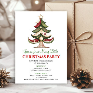 Unique artistic Christmas tree holiday event card