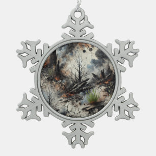 Unique Artistic Snowflake Ornament