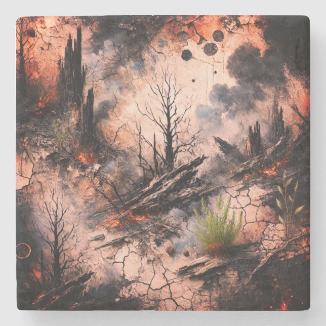 Unique Artistic Stone Coaster (Front)