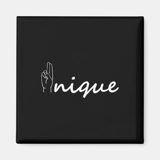 Unique Asl Alphabet American Sing Language Asl Tea Magnet (Front)