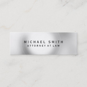 Unique Attorney at Law Grey Light Mini Business Card