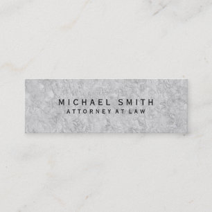 Unique Attorney at Law Grey Wall Design Mini Business Card