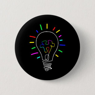 Unique Autism Awareness Illustration For Autism Su 6 Cm Round Badge