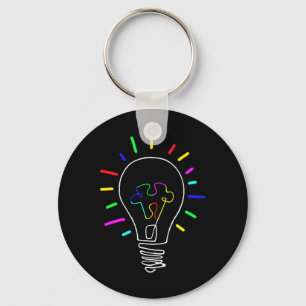 Unique Autism Awareness Illustration For Autism Su Key Ring