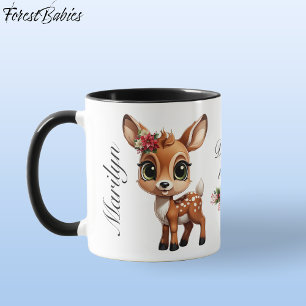 Unique Baby Deer, Fawn, Doe 🦌 🎄Deer-ly Loved Mug