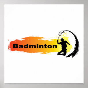 Unique Badminton Poster